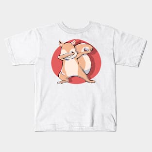 Funny Dabbing Dancing Squirrel Pet Kids T-Shirt